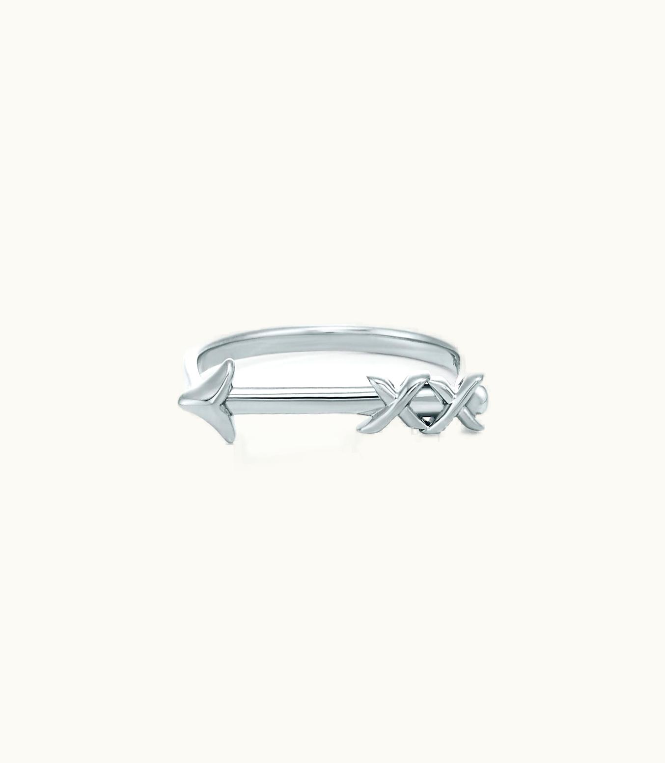 Tiffany & Co Paloma's Graffiti Arrow Ring In Sterling Silver