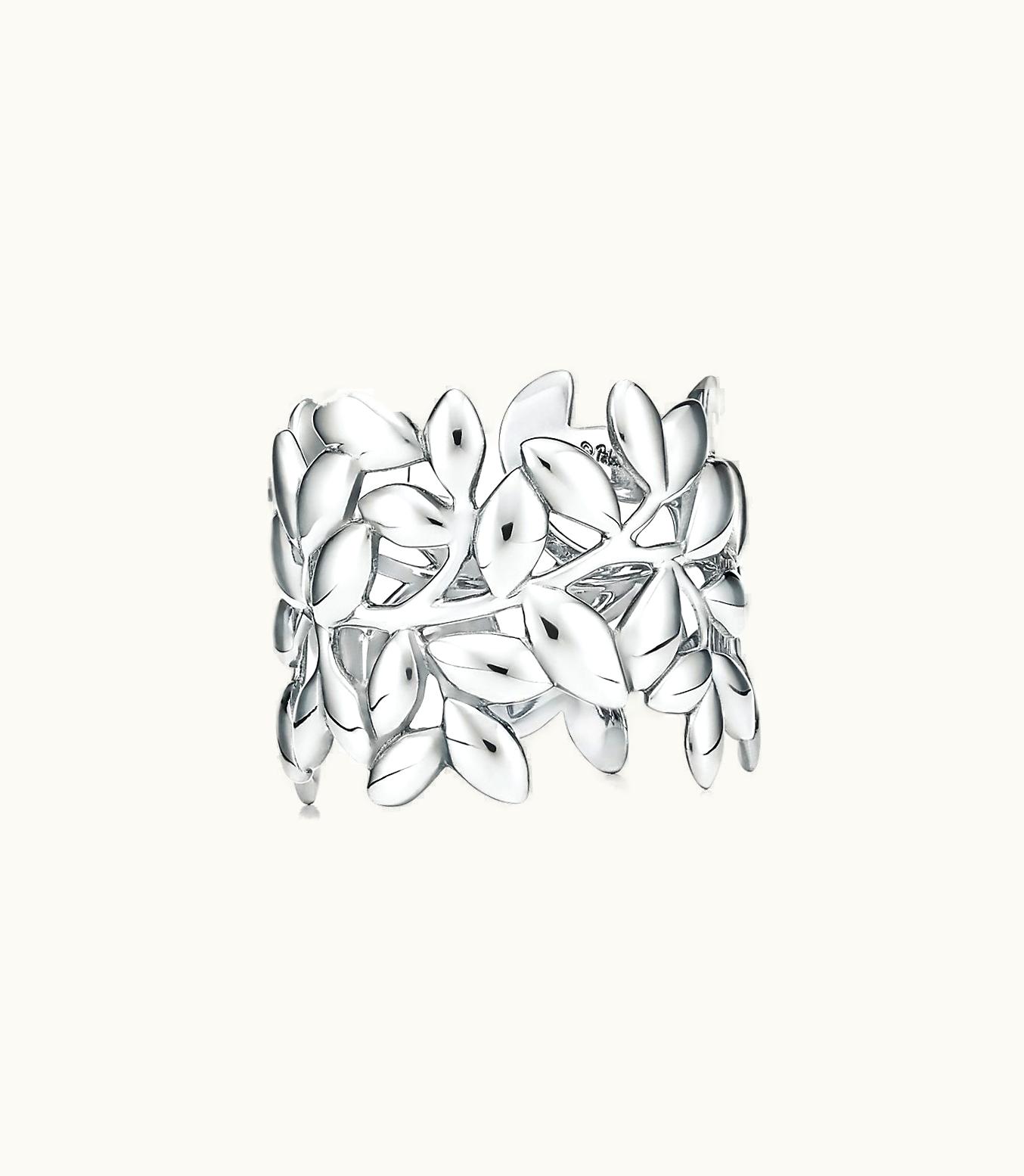 Tiffany & Co Paloma Picasso® Olive Leaf Band Ring In Silver