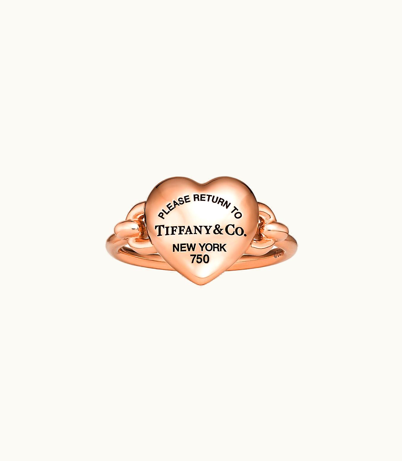 Tiffany & Co Return To Tiffany™ Full Heart Ring In Yellow Gold In Rose Gold