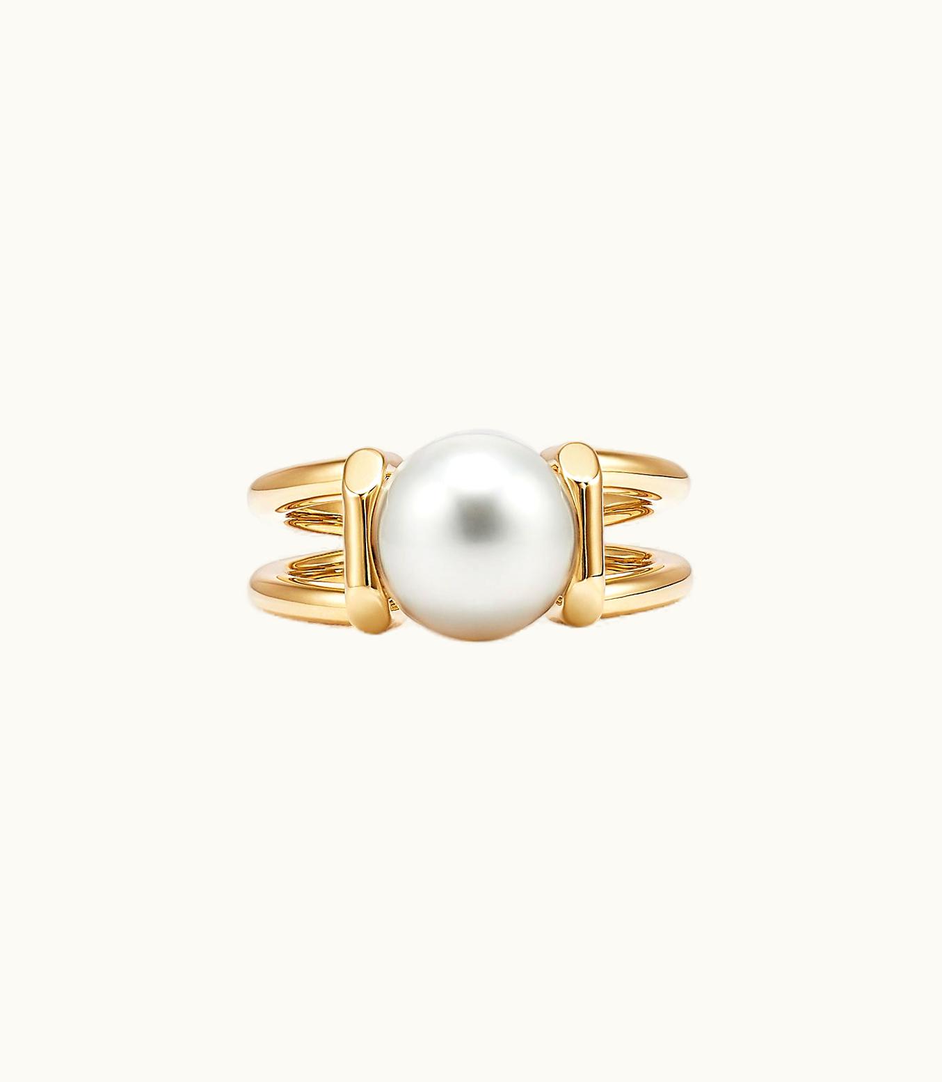 Tiffany & Co Tiffany Hardwear South Sea Pearl Ring In Yellow Gold
