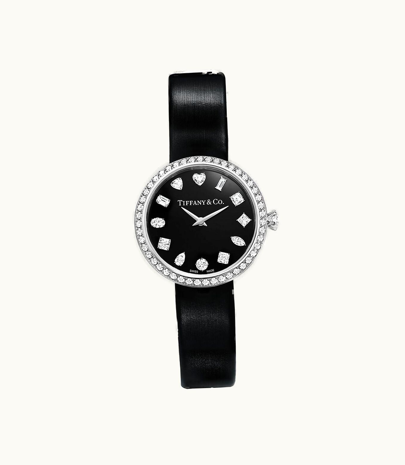 Tiffany & Co Tiffany Eternity 28 Mm Round Watch In White Gold With Diamonds In White Gold With Diamonds