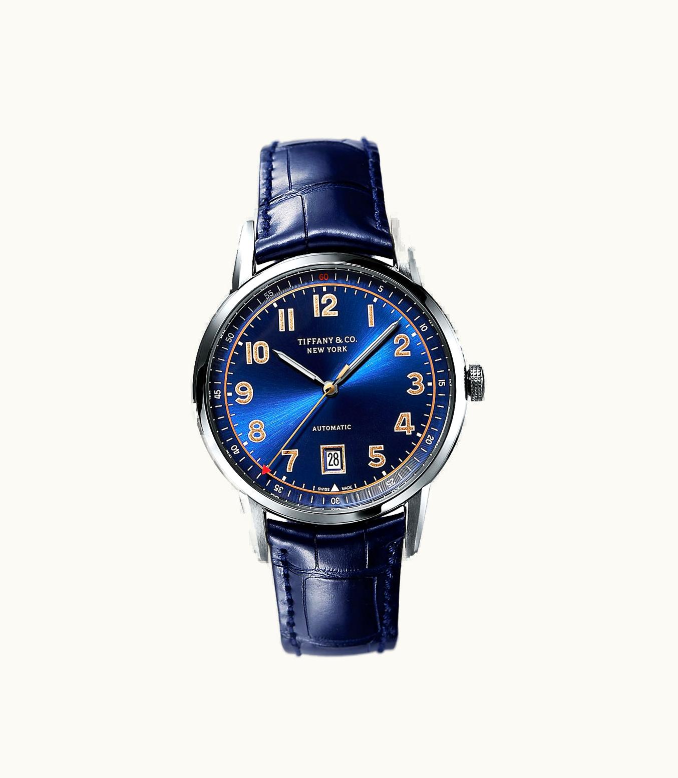 Tiffany & Co Tiffany Ct60® 3-Hand 40 Mm Men's Watch In Stainless Steel