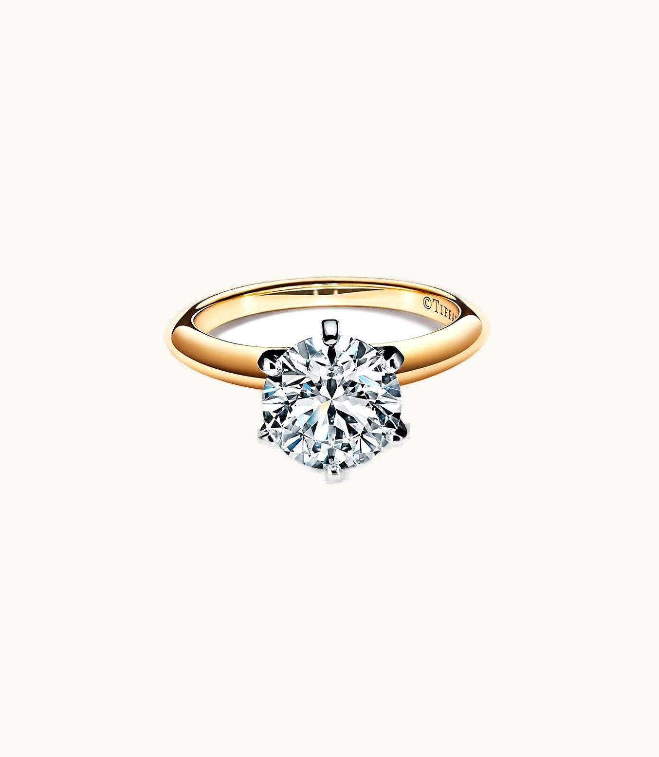 Tiffany & Co The Tiffany® Setting Engagement Ring In 18K Yellow Gold