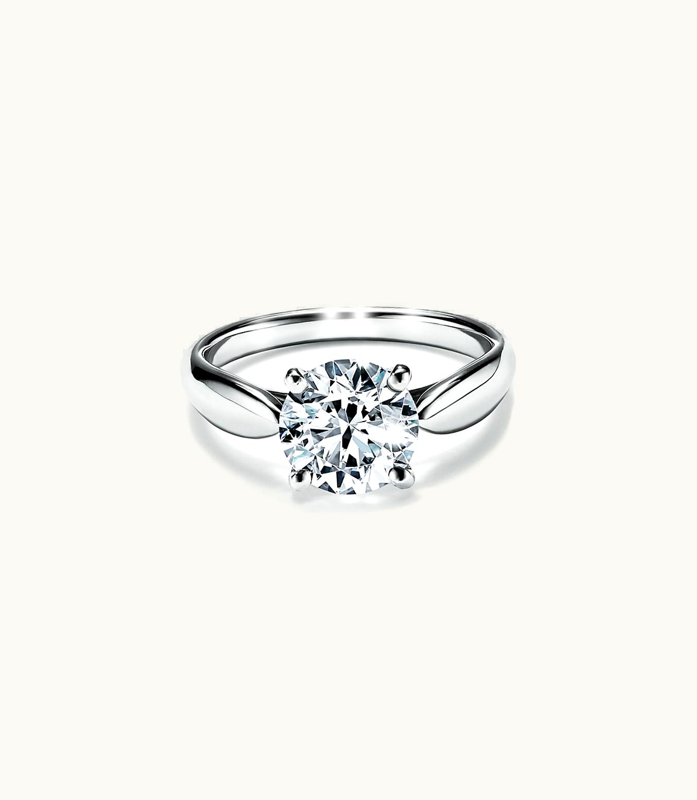 Tiffany & Co Tiffany Harmony® Round Brilliant Engagement Ring In Platinum