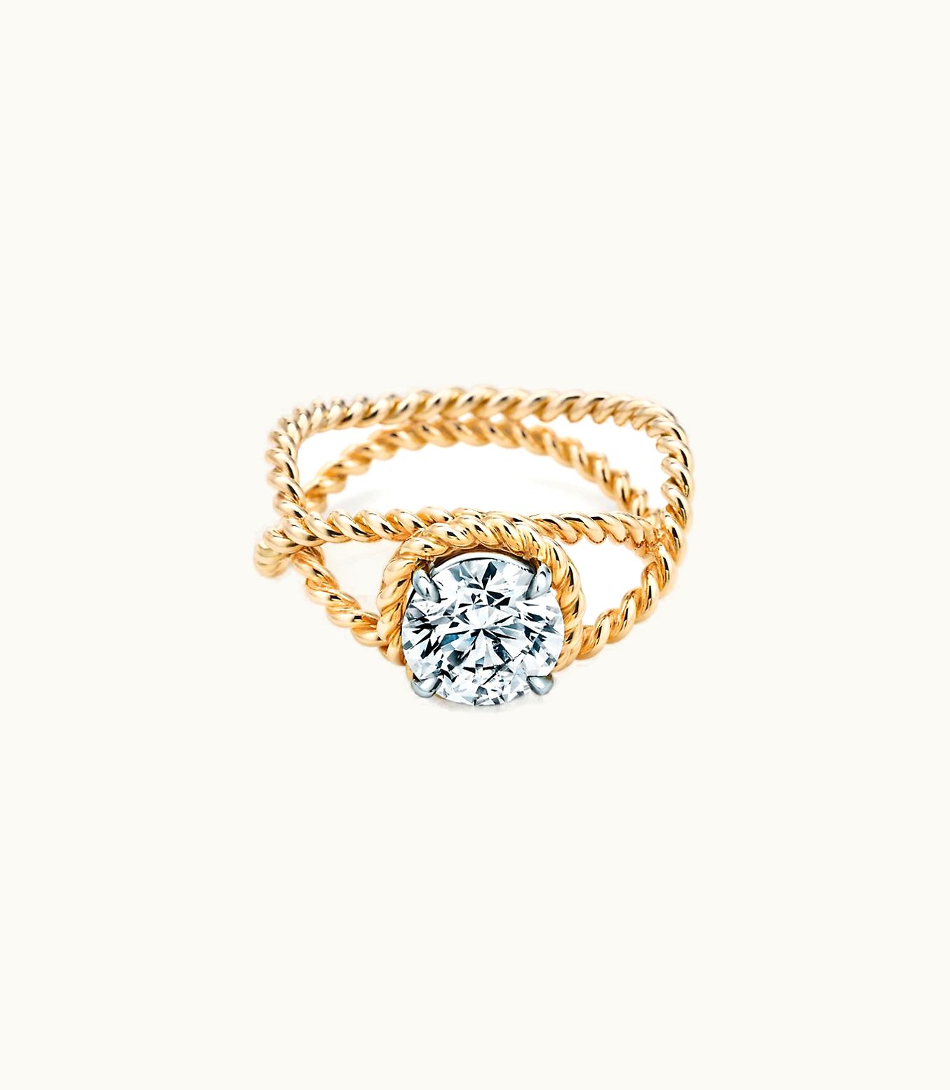Tiffany & Co Schlumberger By Tiffany & Co.™ Rope Engagement Ring In 18K Gold