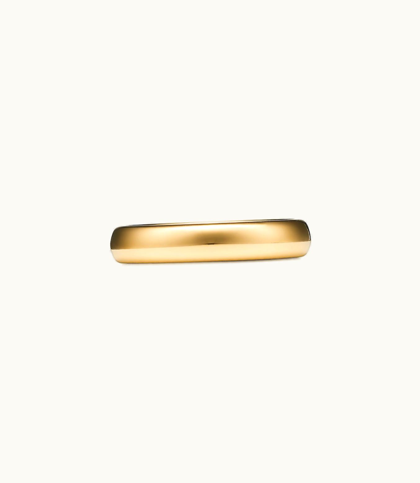 Tiffany & Co Tiffany Forever Wedding Band Ring In Yellow Gold, 4 Mm Wide