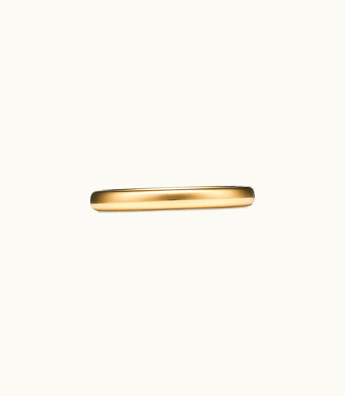 Tiffany & Co Tiffany Forever Wedding Band Ring In Yellow Gold, 2.5 Mm Wide
