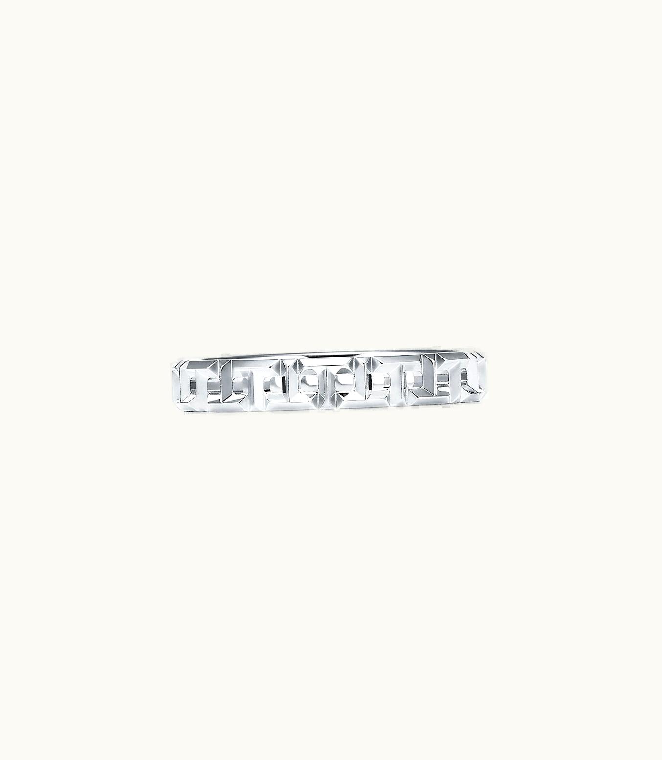 Tiffany & Co Tiffany T True Narrow Ring In 18K White Gold, 3.5 Wide