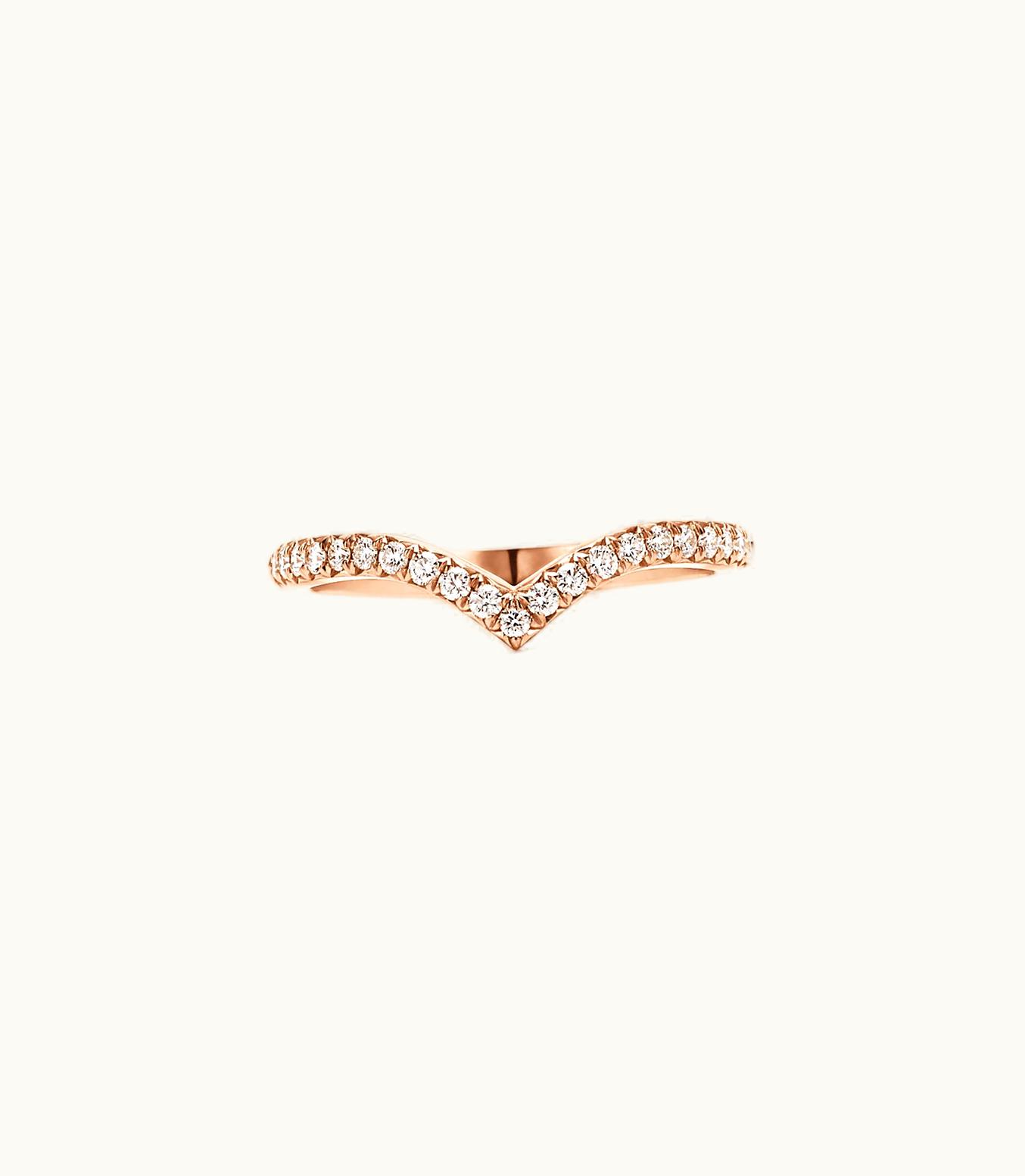 Tiffany & Co Tiffany Soleste V Ring In 18Ct Rose Gold With Diamonds