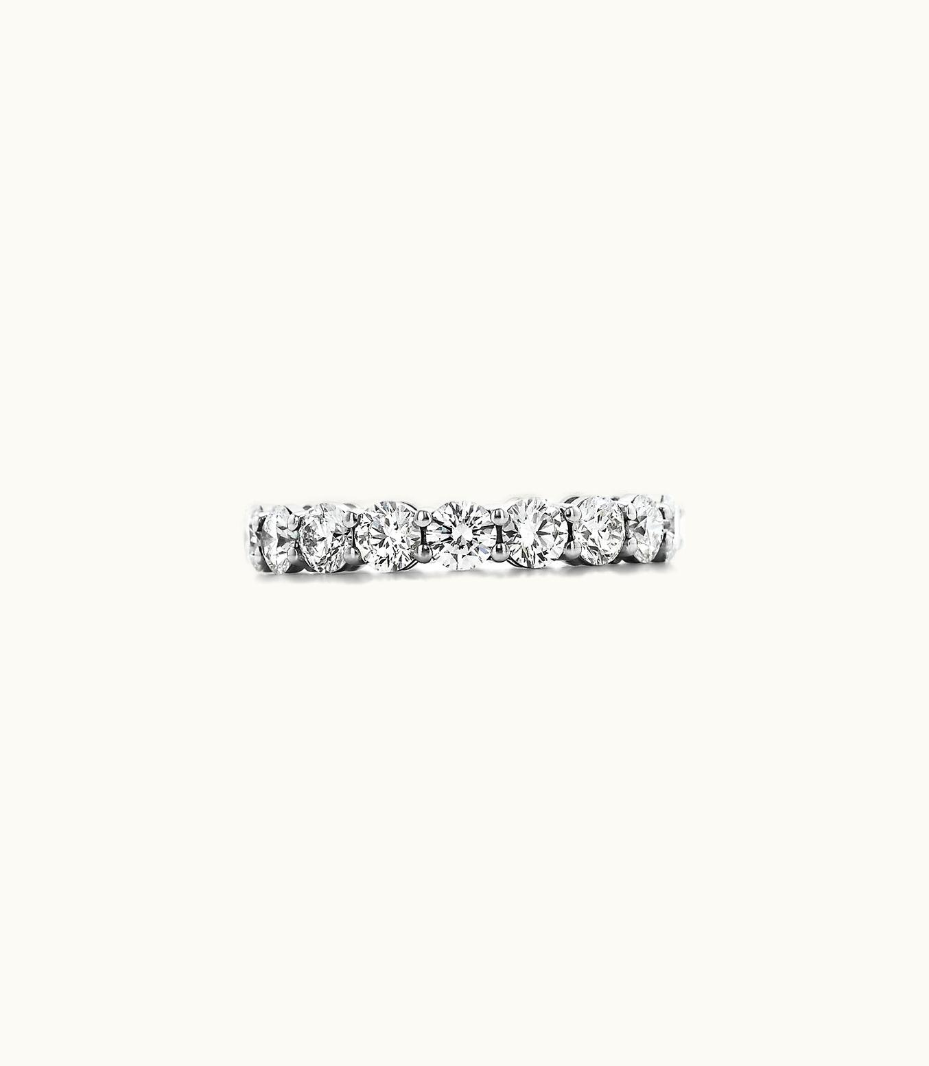Tiffany & Co Tiffany Forever Band Ring In Platinum With A Full Circle Of Diamonds, 3.7 Mm