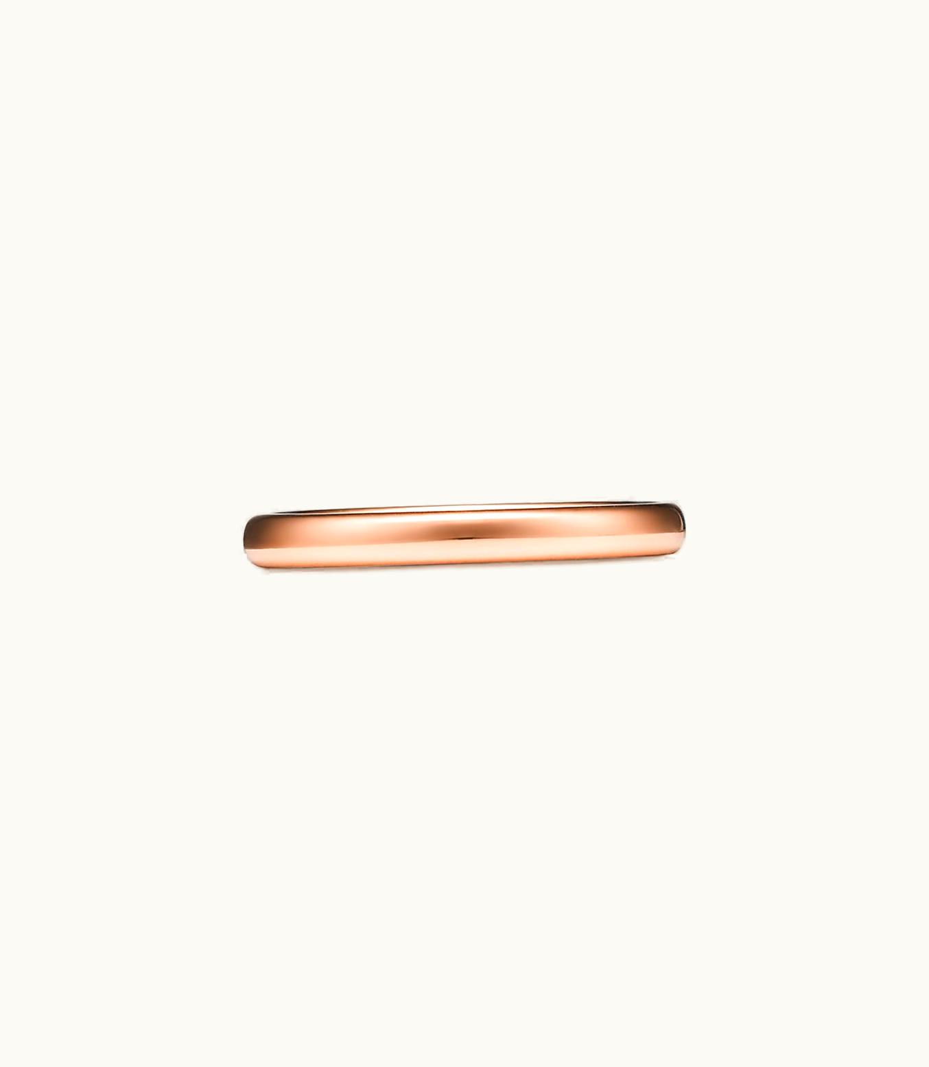 Tiffany & Co Tiffany Forever Wedding Band Ring In Rose Gold, 2.5 Mm Wide