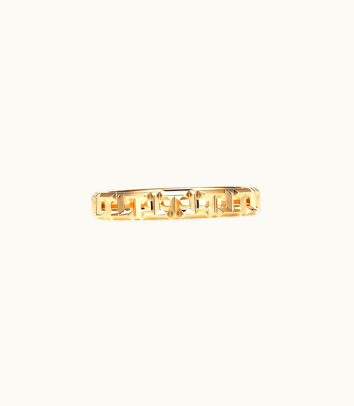 Tiffany & Co Tiffany T True Narrow Ring In 18K Gold, 3.5 Mm Wide