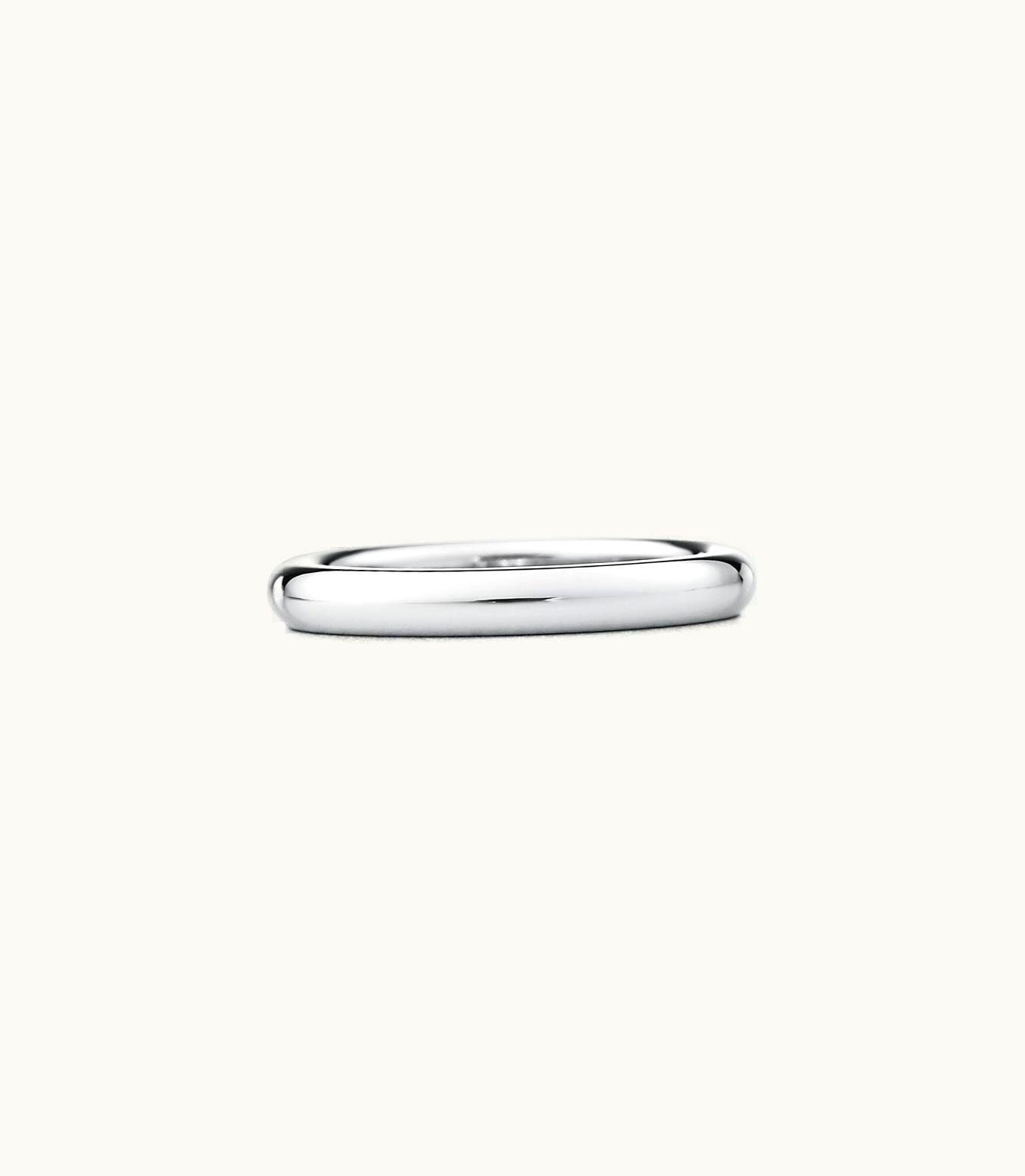 Tiffany & Co Elsa Peretti® Stacking Band Ring In Platinum