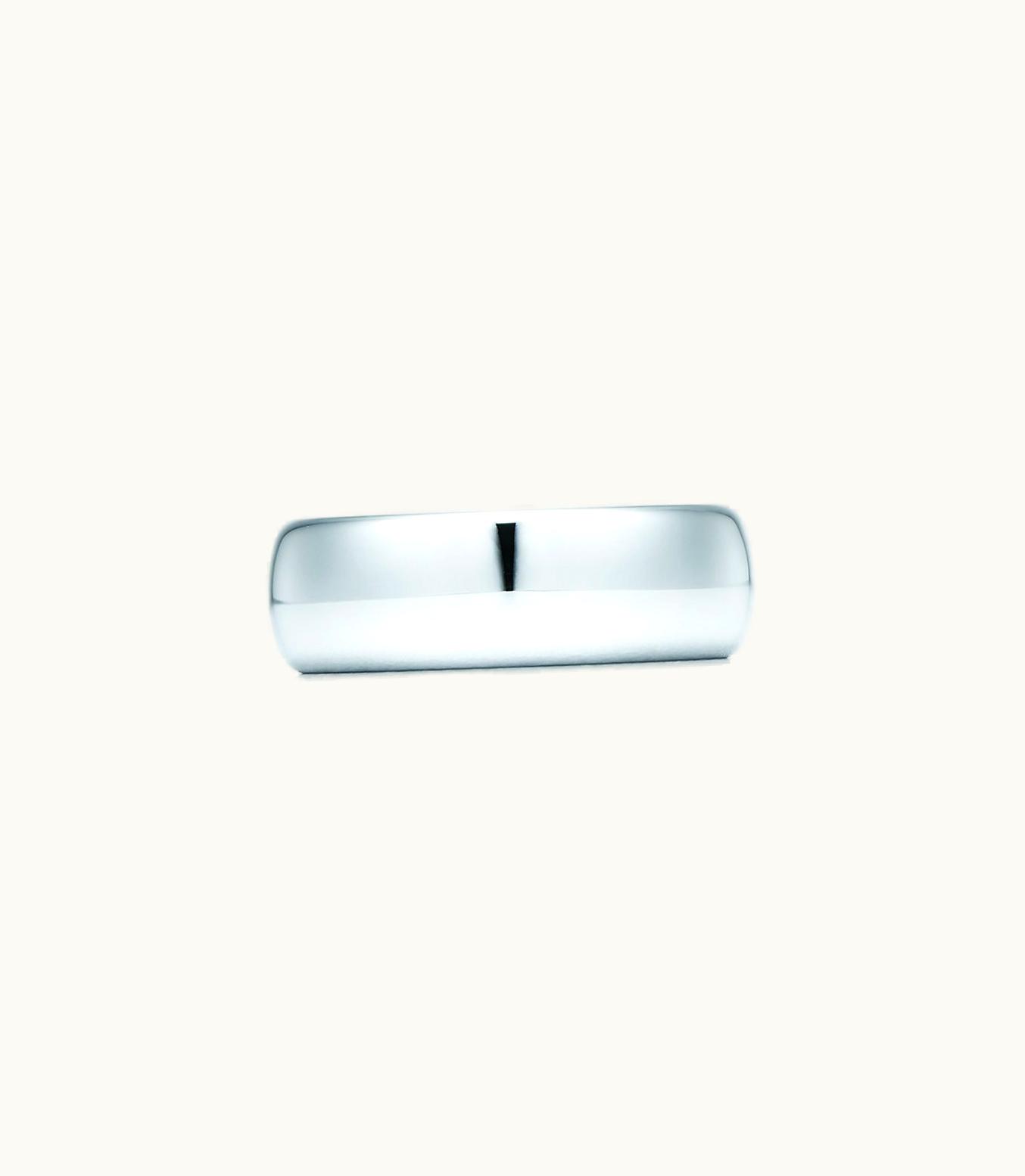 Tiffany & Co Tiffany Forever Wedding Band Ring In Platinum, 6 Mm Wide