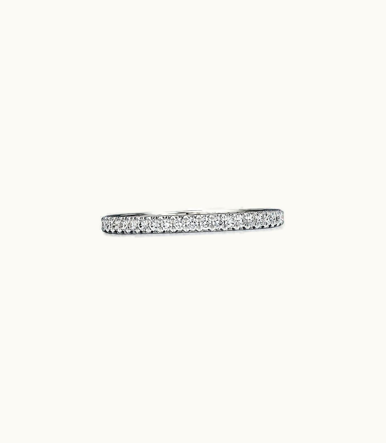 Tiffany & Co Tiffany Soleste Full Eternity Ring In Platinum With Diamonds