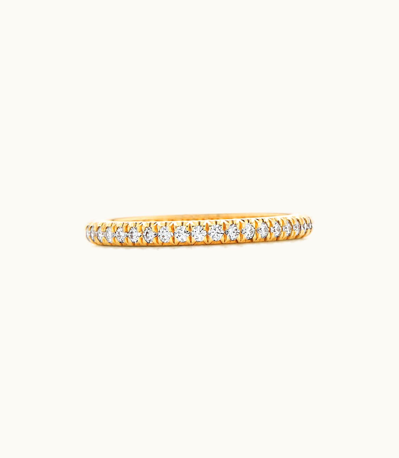 Tiffany & Co Tiffany Soleste Full Eternity Ring In Yellow Gold With Diamonds