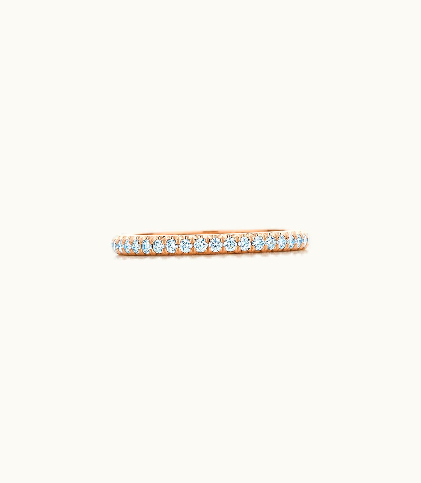 Tiffany & Co Tiffany Soleste Full Eternity Ring In Rose Gold With Diamonds