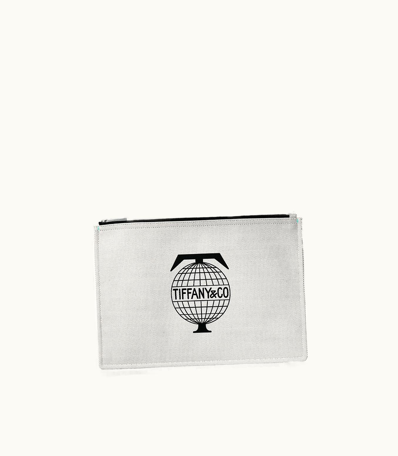 Tiffany & Co Tiffany Travel Flat Pouch In Canvas, Large