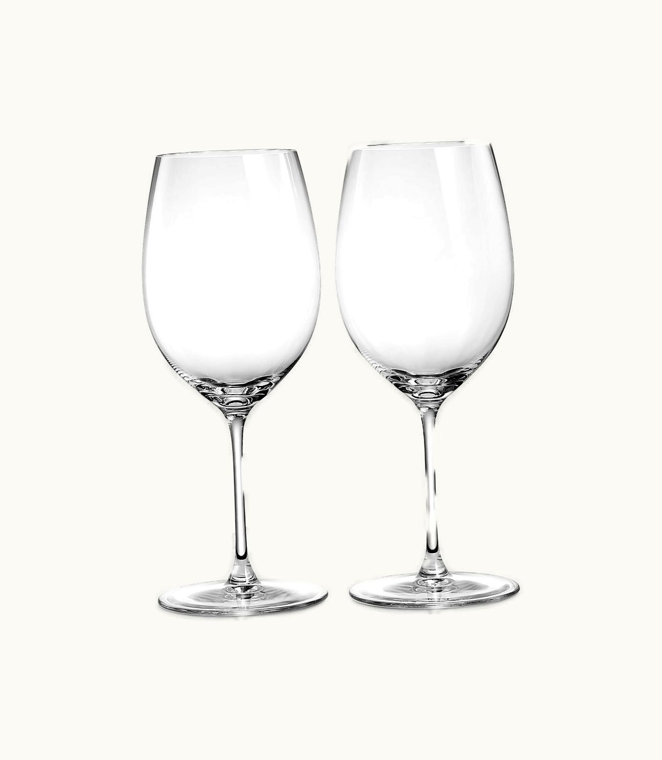 Tiffany & Co Tiffany Home Essentials Red Wine Glasses In Crystal Glass, Set Of Two