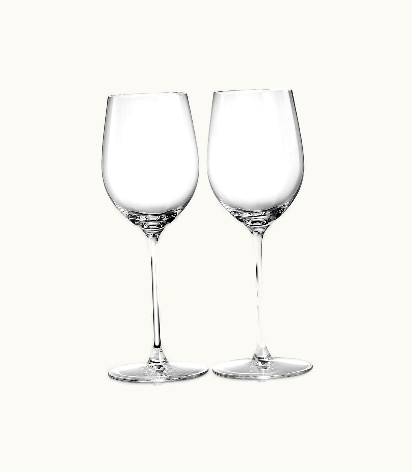 Tiffany & Co Tiffany Home Essentials White Wine Glasses In Crystal Glass, Set Of Two