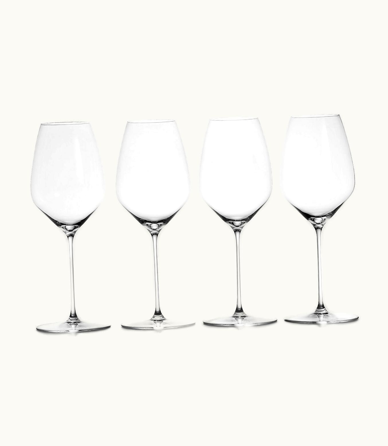Tiffany & Co Tiffany Connoisseur Riesling Wine Glass In Crystal Glass, Set Of Four