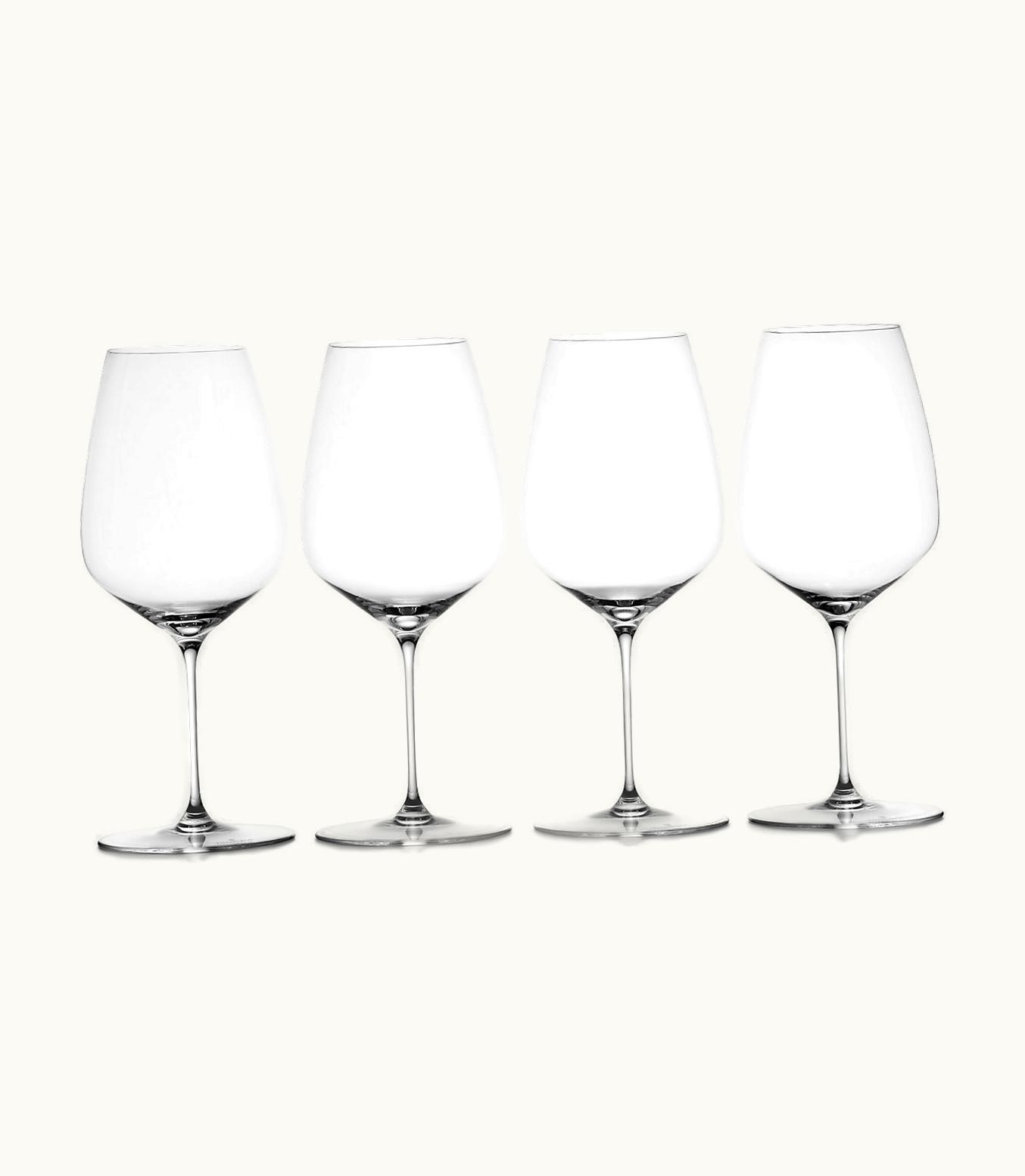 Tiffany & Co Tiffany Connoisseur Cabernet Wine Glass In Crystal Glass, Set Of Four