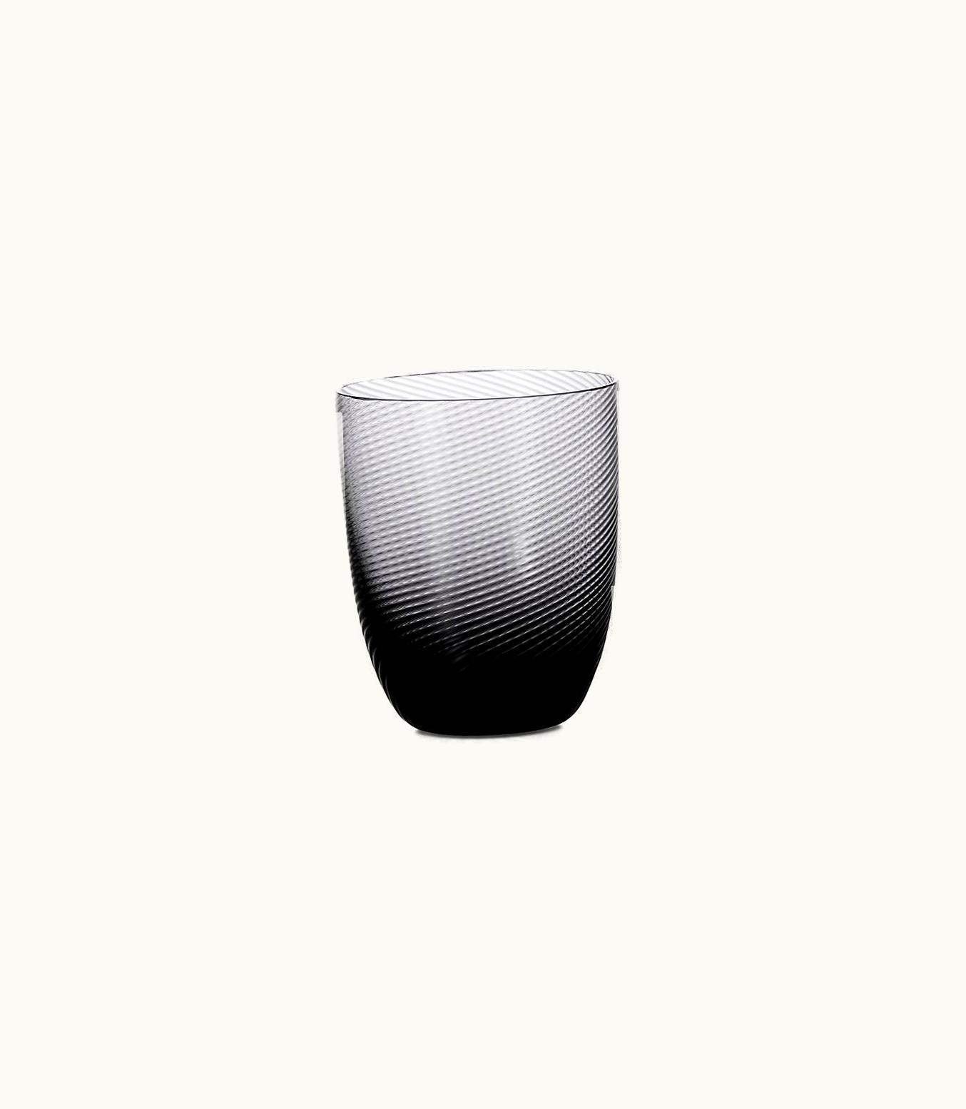 Tiffany & Co Tiffany Twist Tumbler In Smoke Grey Glass