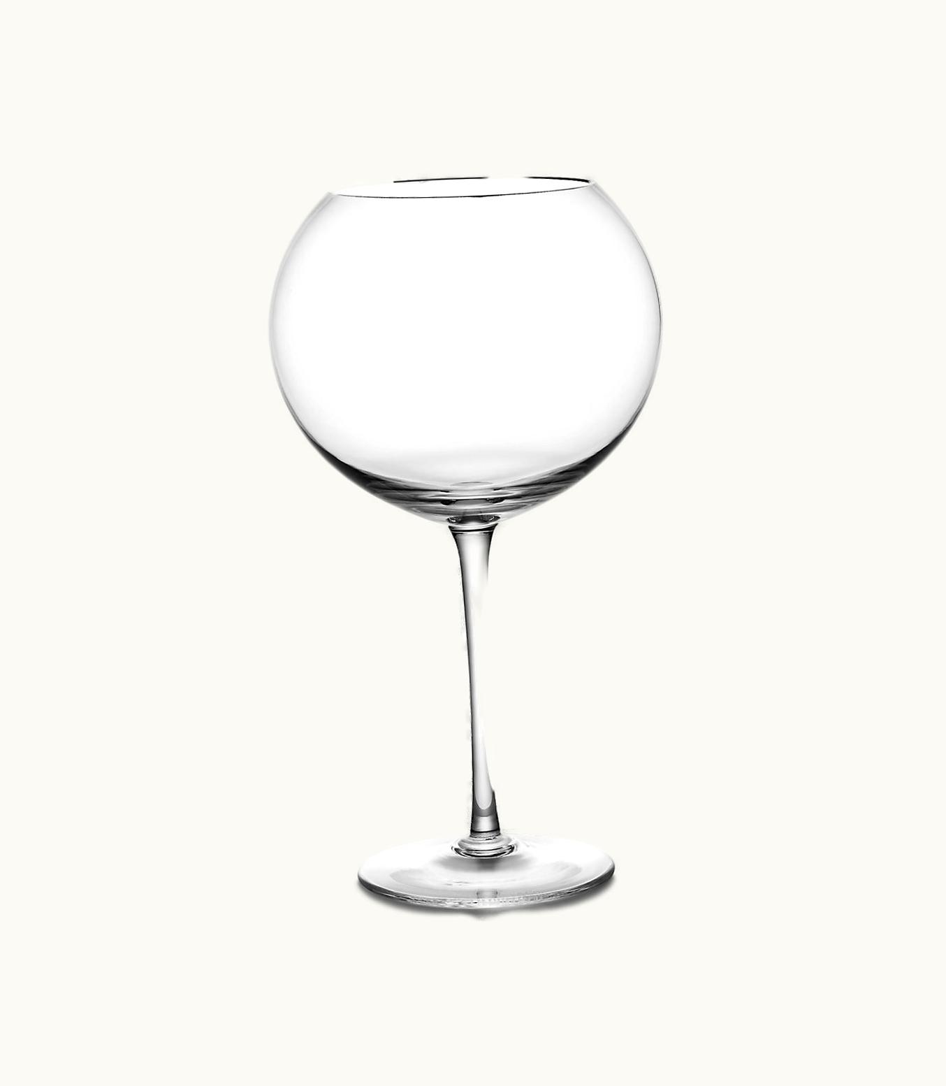 Tiffany & Co Tiffany Moderne Burgundy Wine Glass In Glass