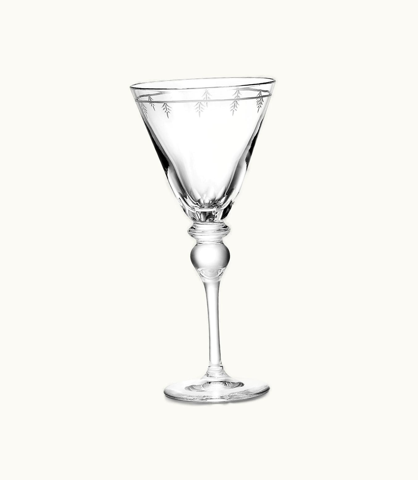 Tiffany & Co Tiffany Crest Red Wine Glass In Lead Crystal