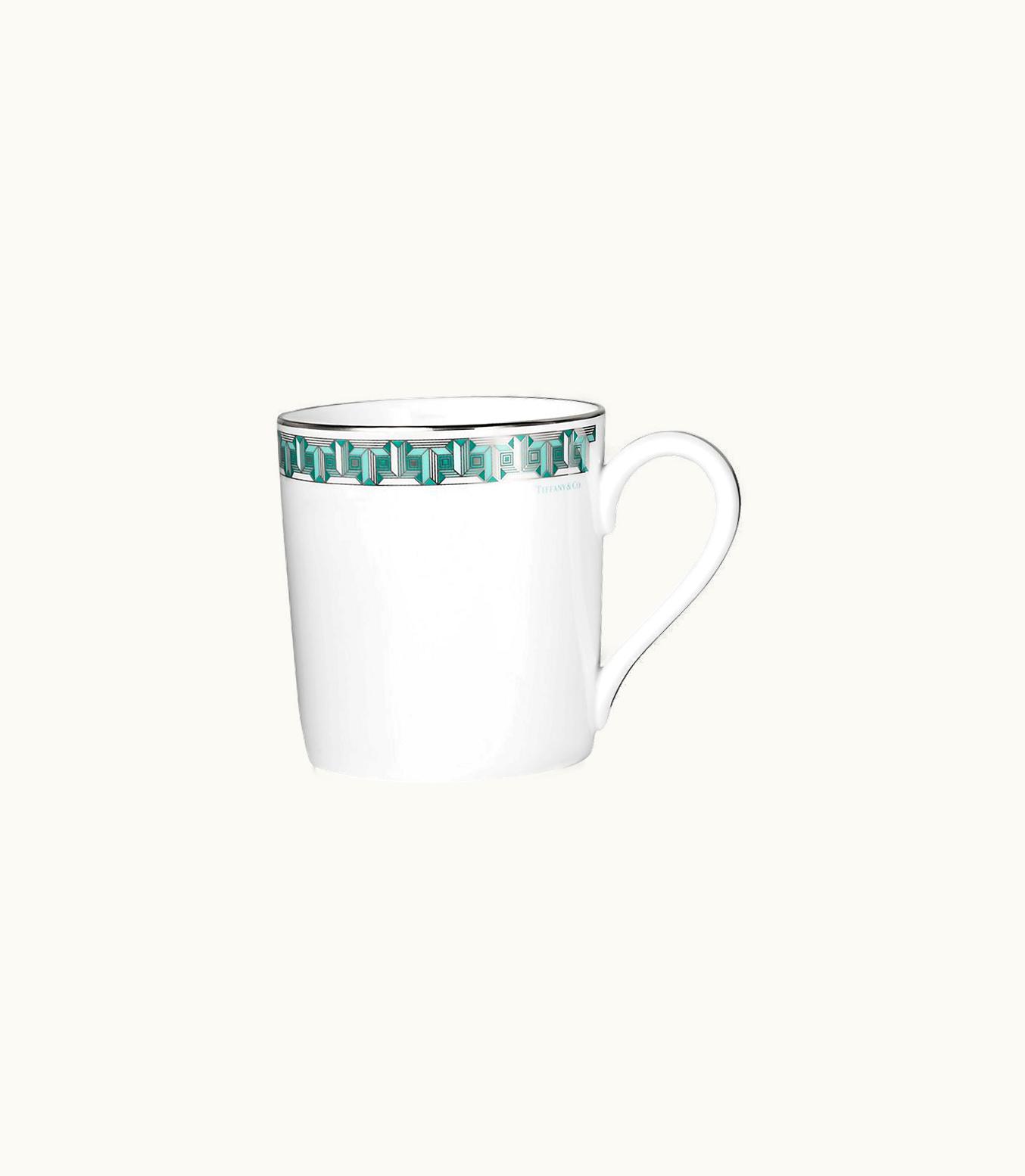Tiffany & Co Tiffany Blue Tiffany T True Mug With A Hand-Painted Platinum Rim