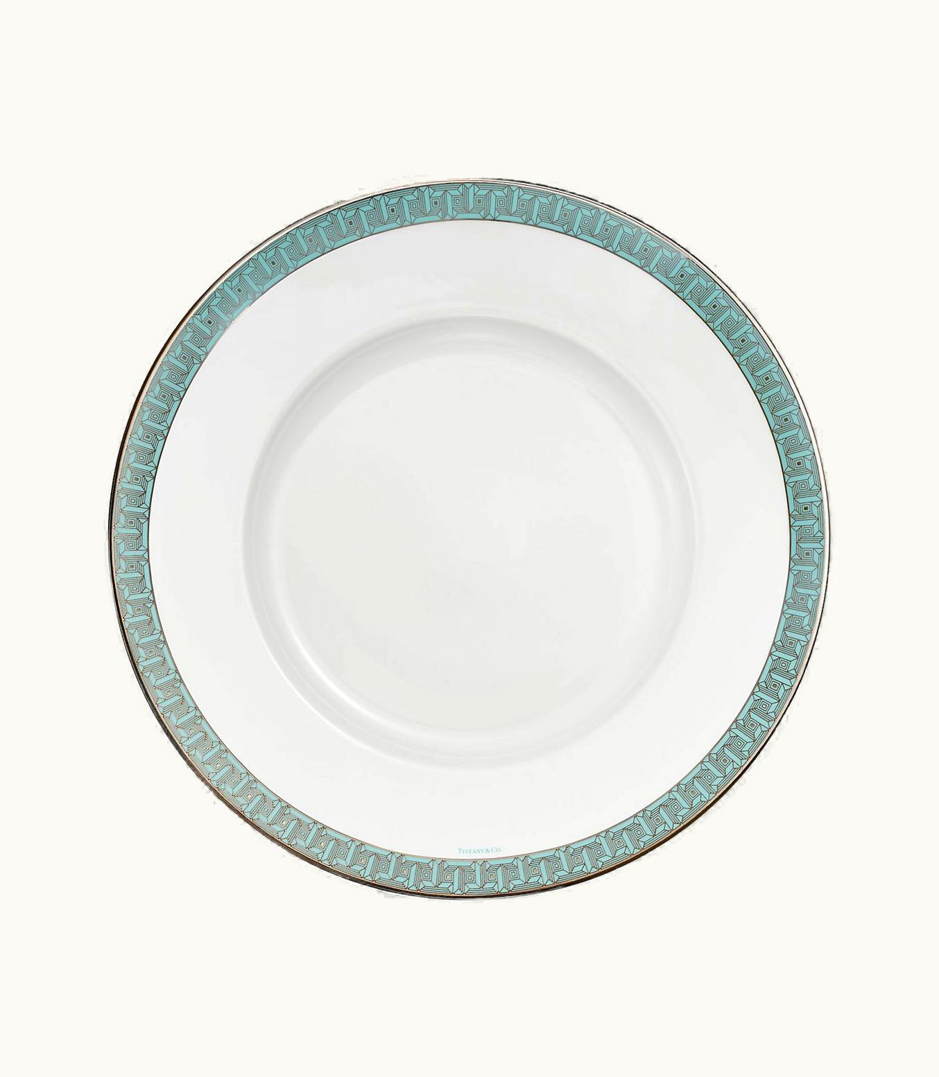 Tiffany & Co Tiffany T True Charger With A Hand-Painted Platinum Rim