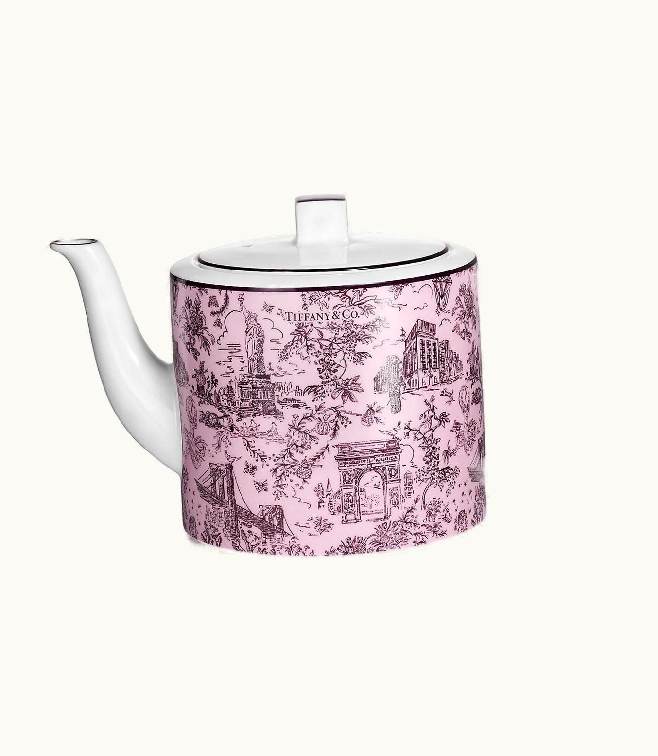 Tiffany & Co Tiffany Toile Coffee Pot In Morganite Bone China