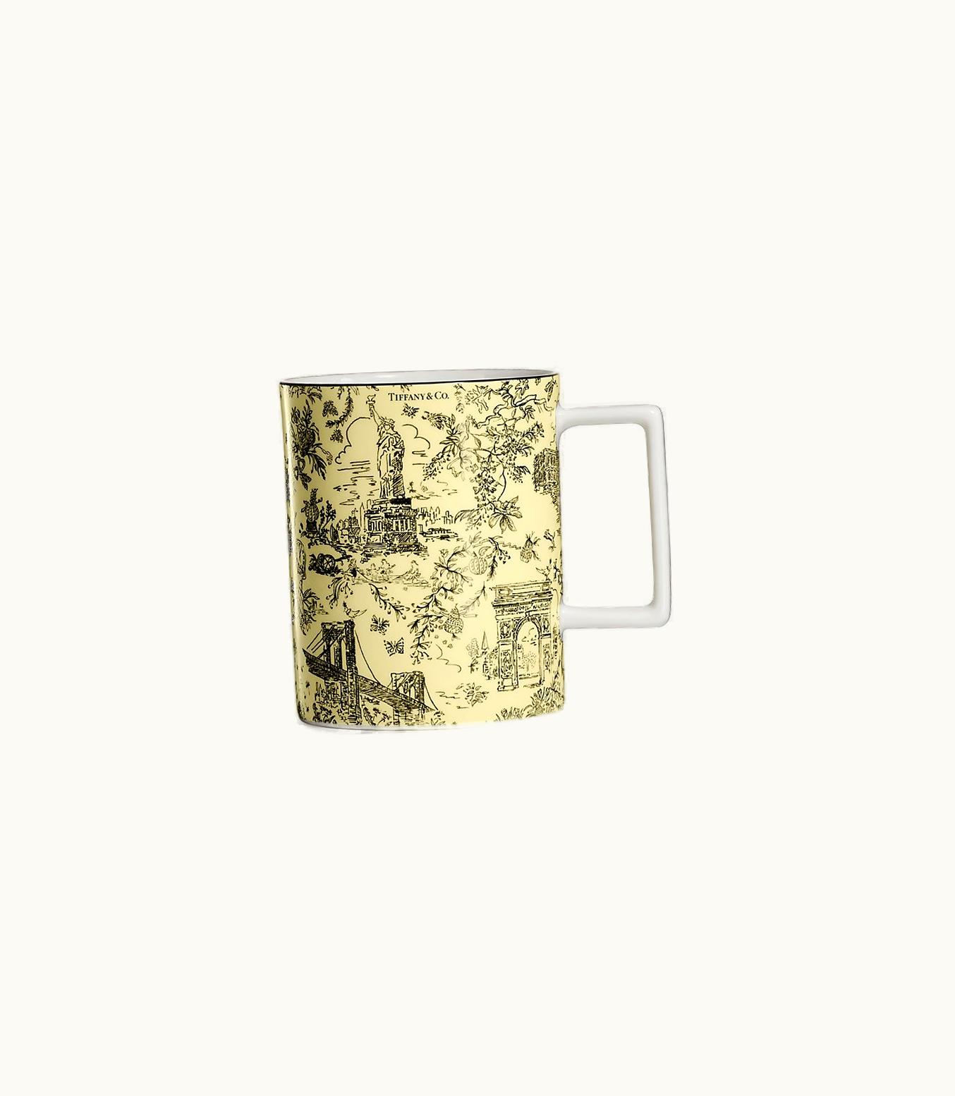 Tiffany & Co Tiffany Toile Mug In Yellow Diamond Bone China