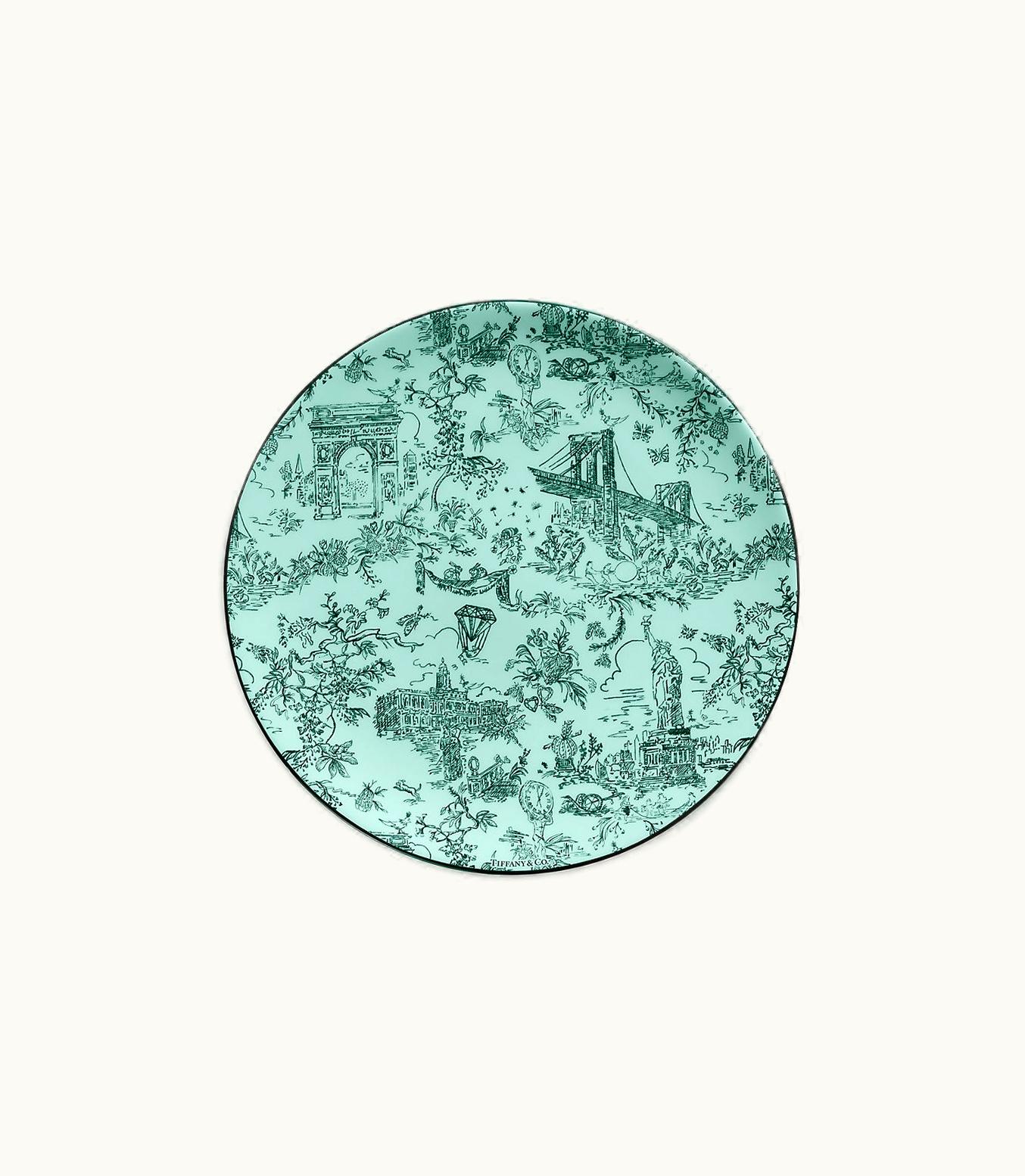 Tiffany & Co Tiffany Toile Dessert Plate In Tiffany Blue® Bone China