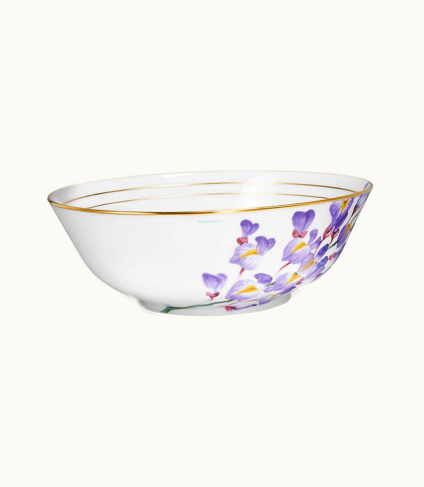 Tiffany & Co Tiffany Wisteria Serving Bowl In Porcelain