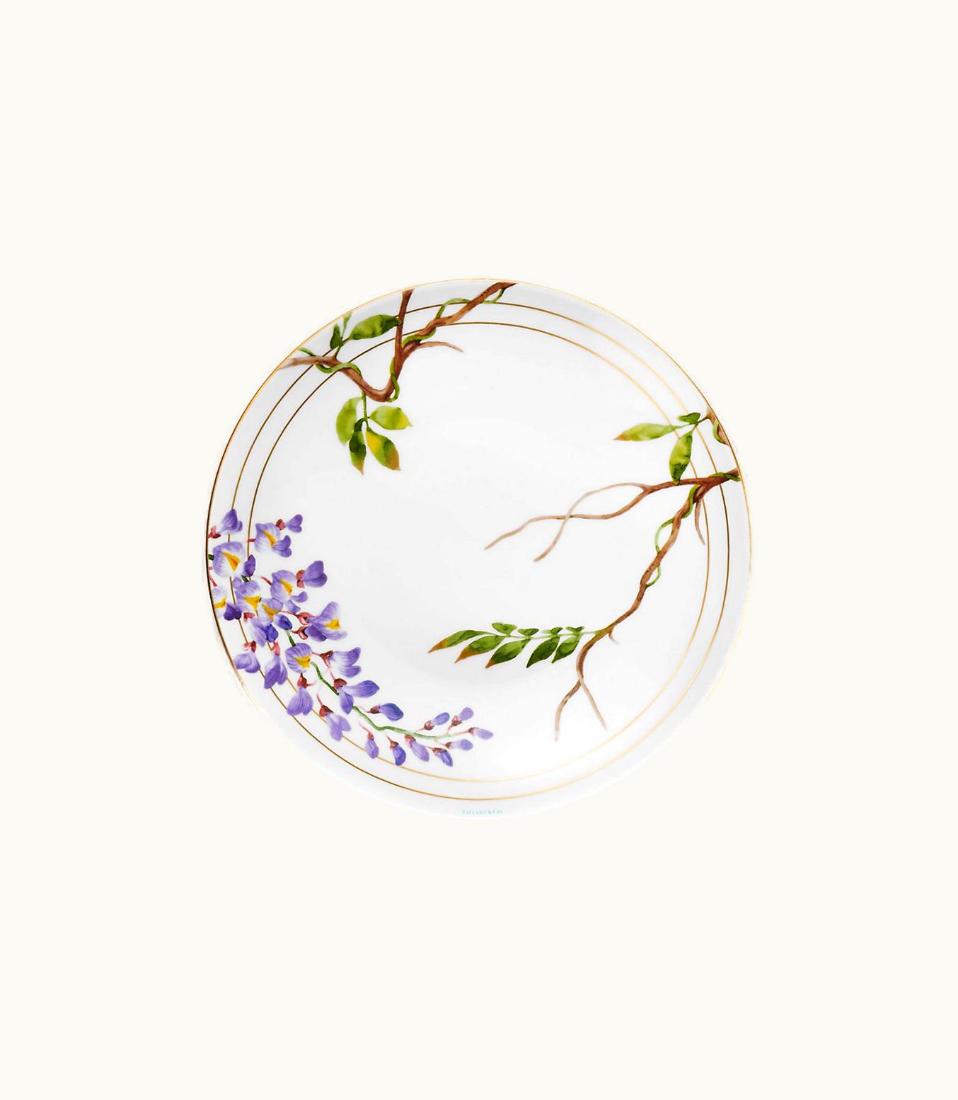 Tiffany & Co Tiffany Wisteria Dessert Plate In Porcelain