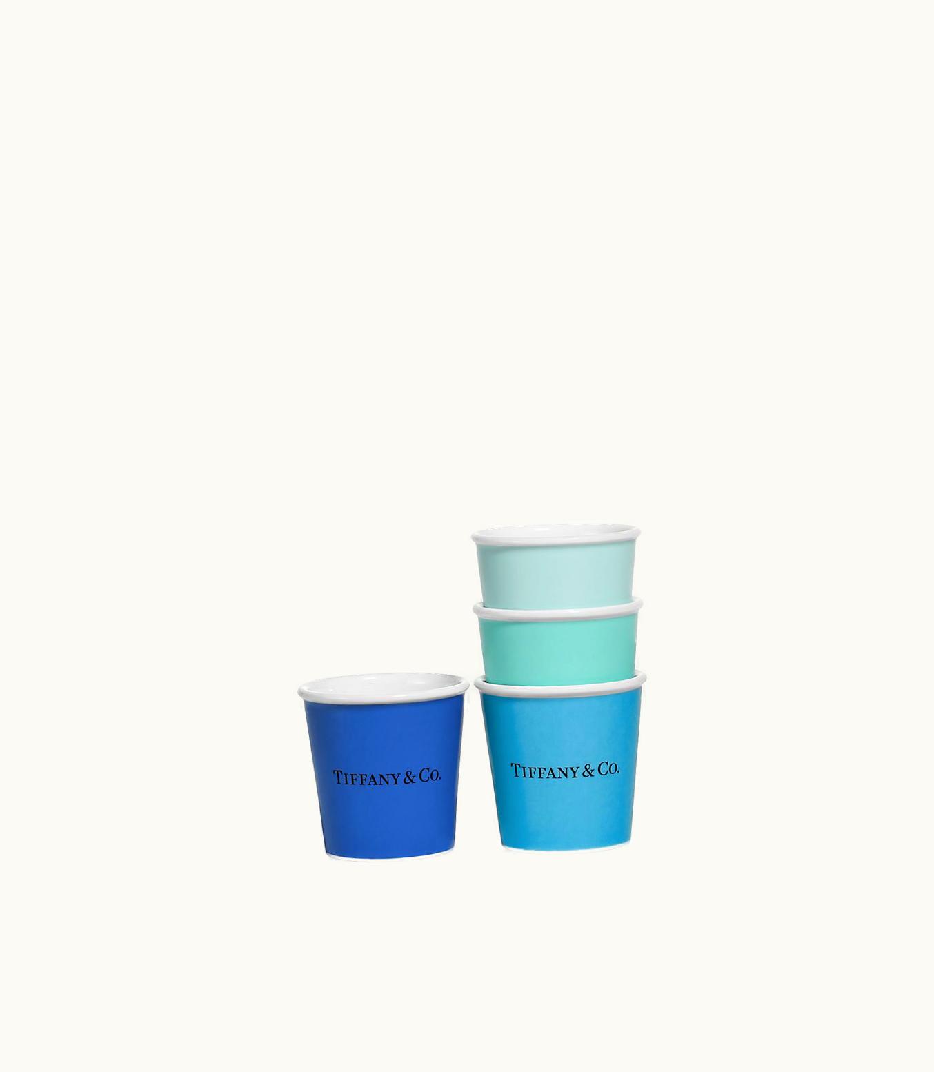 Tiffany & Co Tiffany Cups Tiffany Espresso Cups In Bone China, Set Of Four