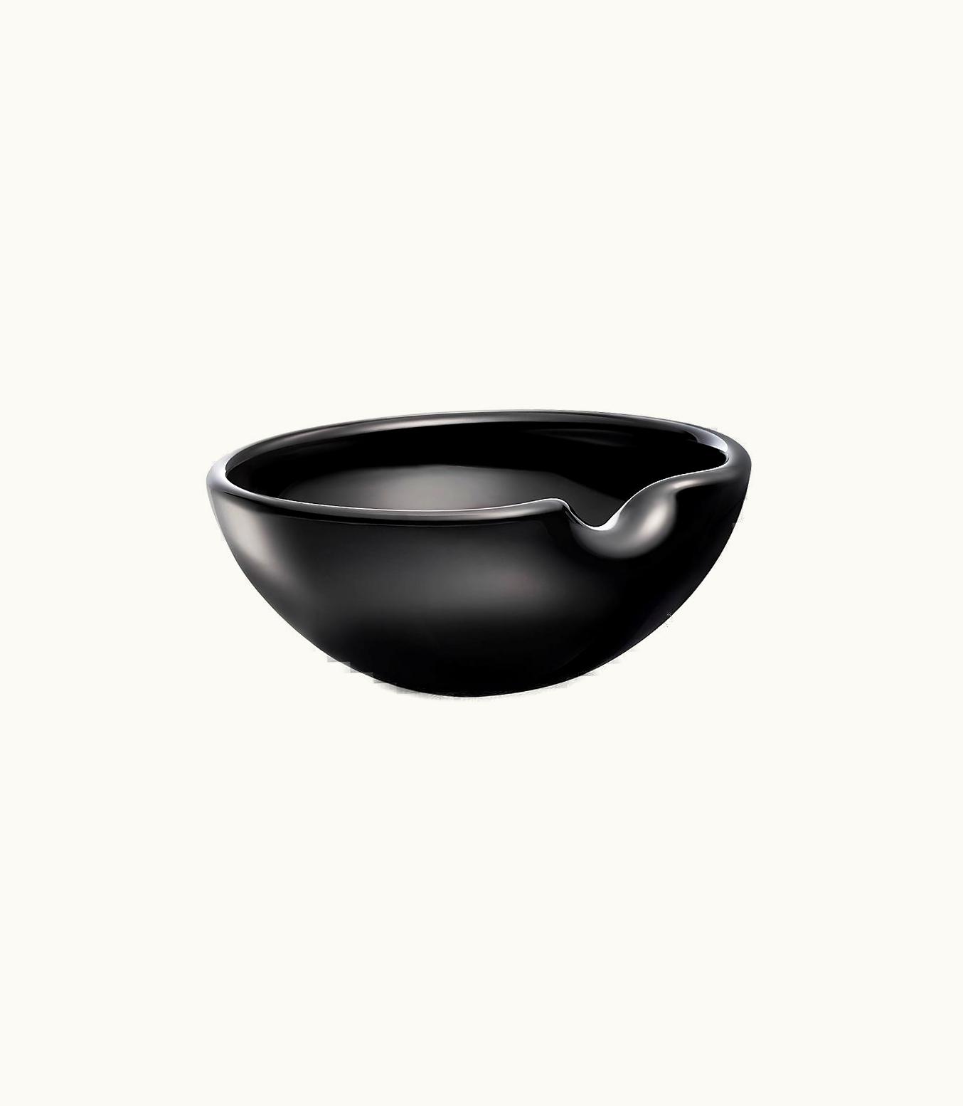 Tiffany & Co Elsa Peretti® Thumbprint Bowl In Black Venetian Glass