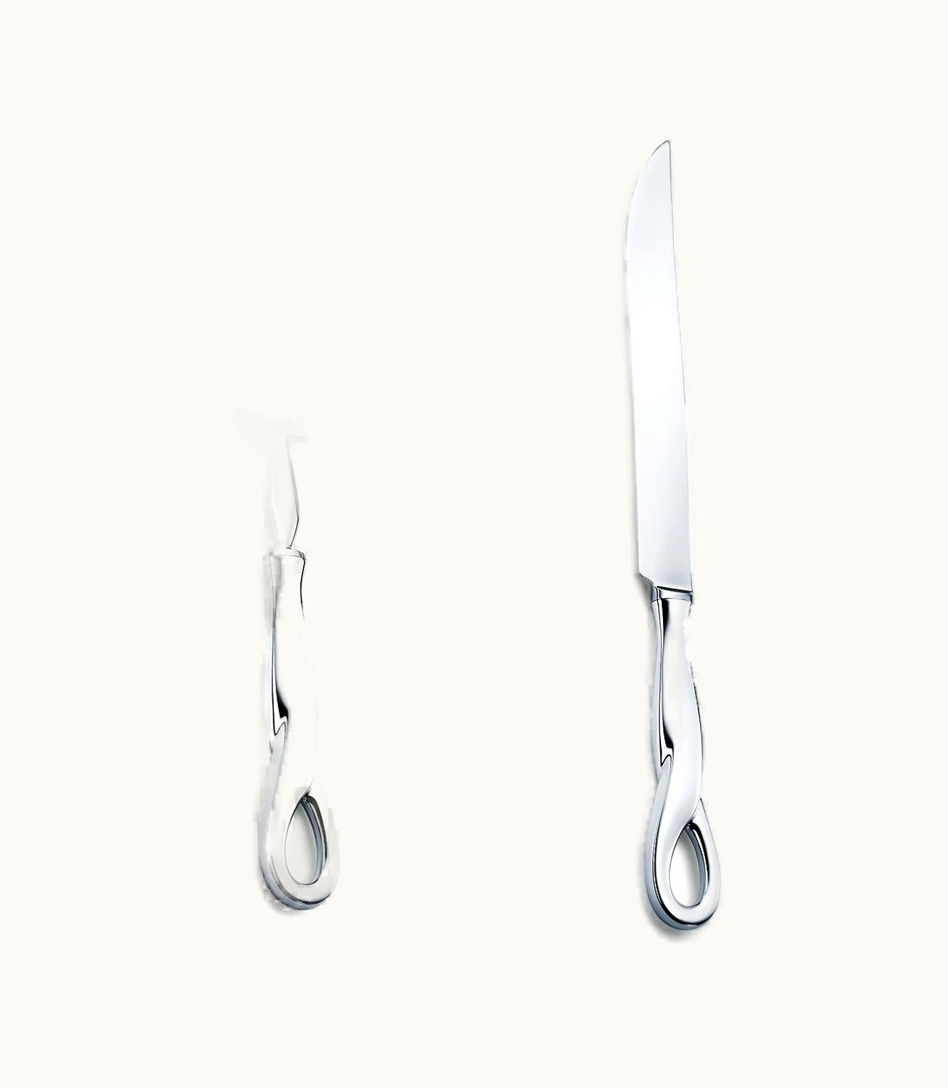 Tiffany & Co Elsa Peretti® Padova Carving Knife And Fork Set In Sterling Silver