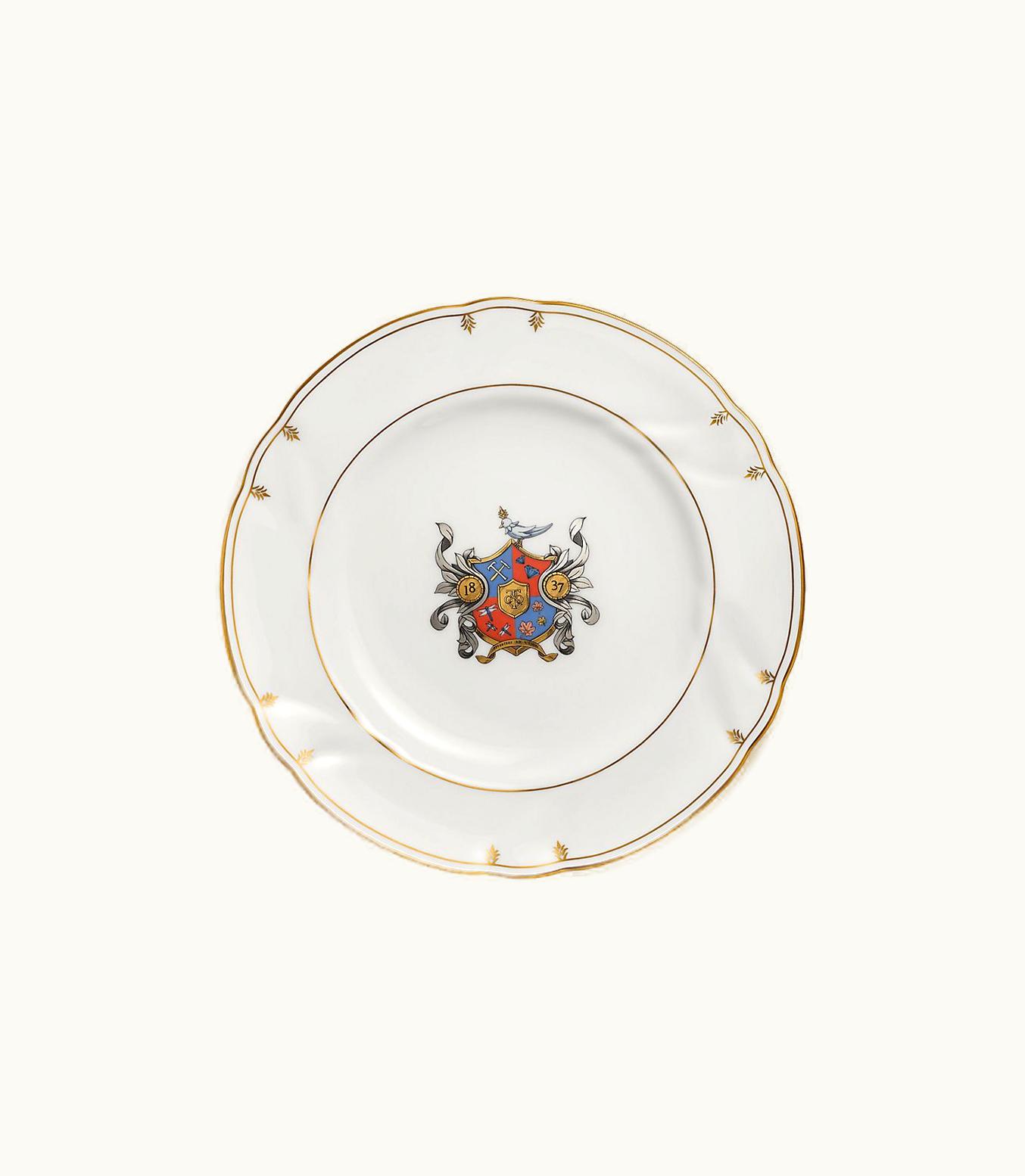 Tiffany & Co Tiffany Crest Dessert Plate In Bone China