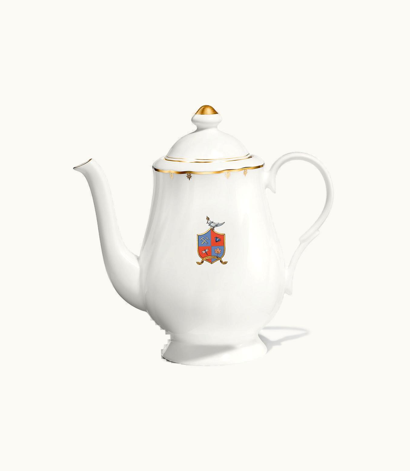 Tiffany & Co Tiffany Crest Teapot In Bone China