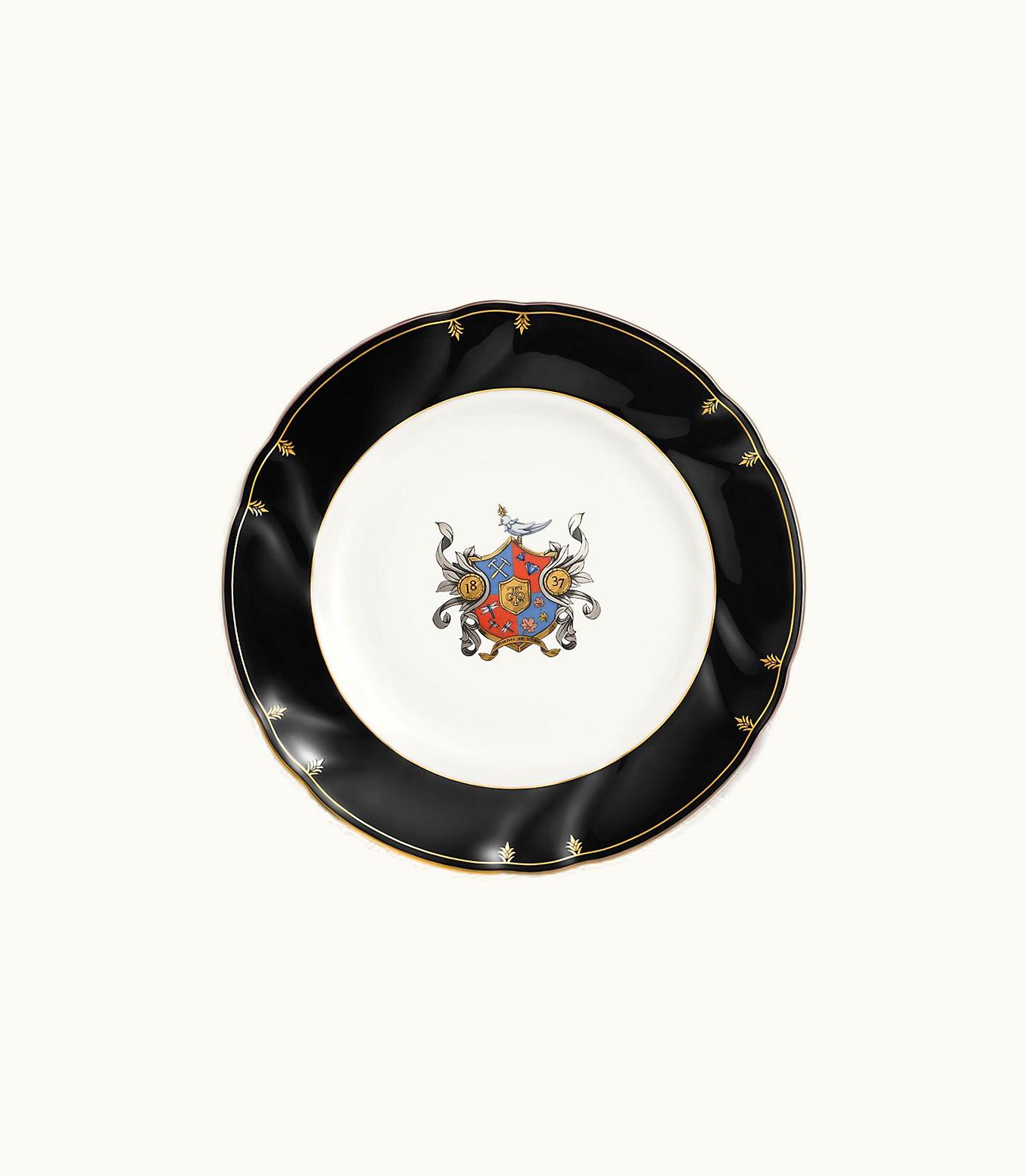 Tiffany & Co Tiffany Crest Dessert Plate In Bone China In Bone China