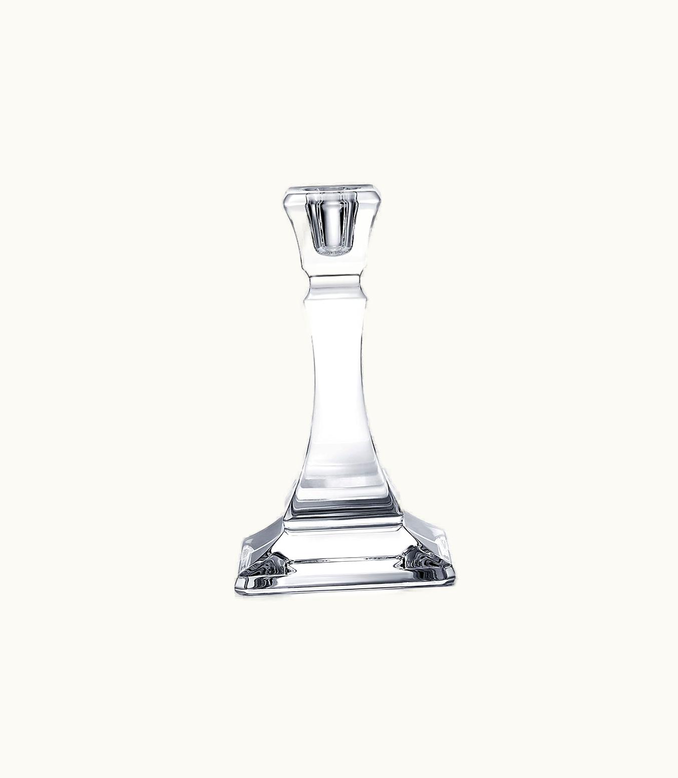 Tiffany & Co Tiffany Home Essentials Square Candlestick In Crystal Glass