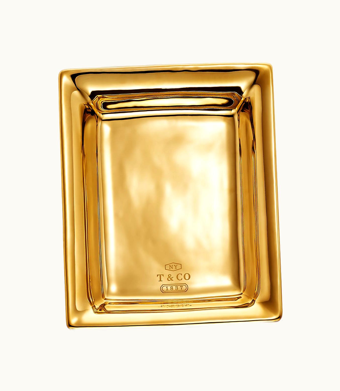 Tiffany & Co Vide Poche In Porcelain With A Gold Hand-Painted Finish