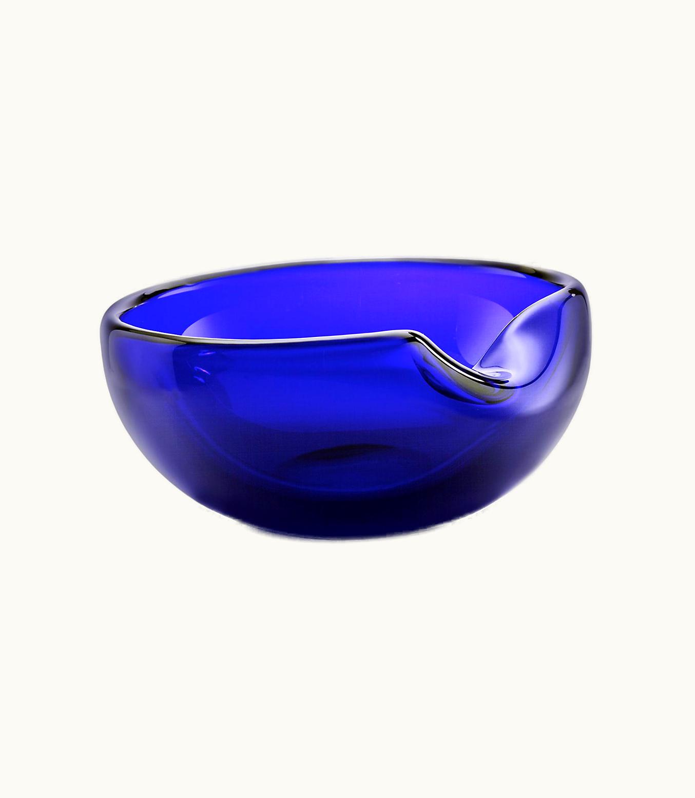 Tiffany & Co Elsa Peretti® Thumbprint Bowl In Cobalt Venetian Glass. More Sizes Available