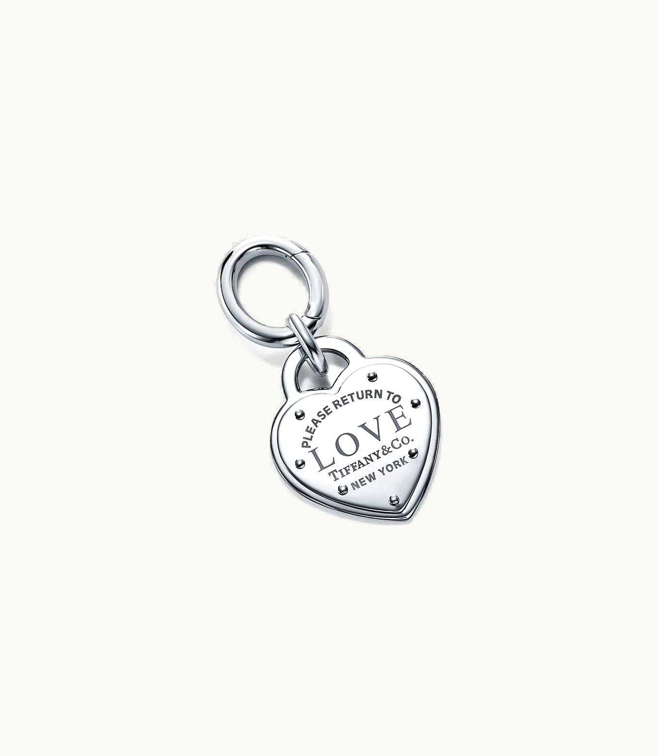 Tiffany & Co Return To Tiffany™ Love Collar Charm In Palladium-Plated Metal Hardware