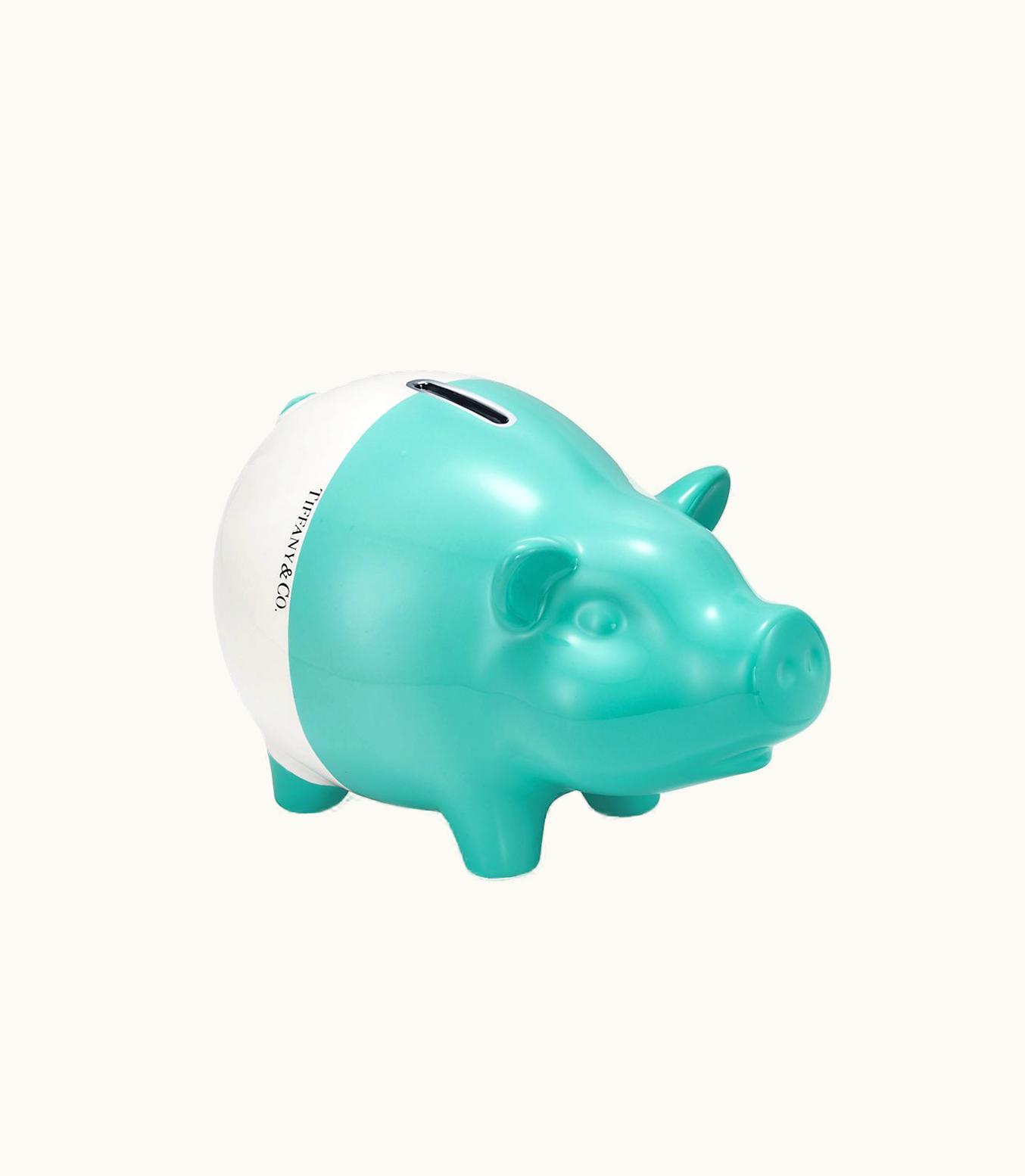Tiffany & Co Color Block Piggy Bank In Earthenware