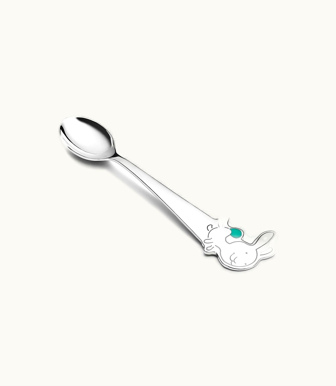 Tiffany & Co Tiny Tiffany Rabbit Baby Spoon In Sterling Silver