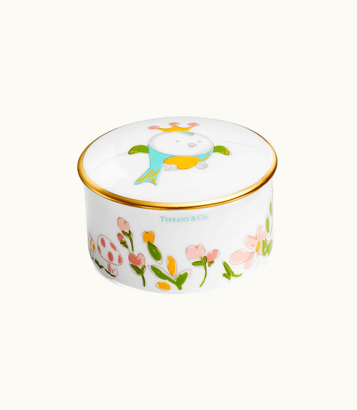 Tiffany & Co Tiny Tiffany Bird Baby Box In Bone China
