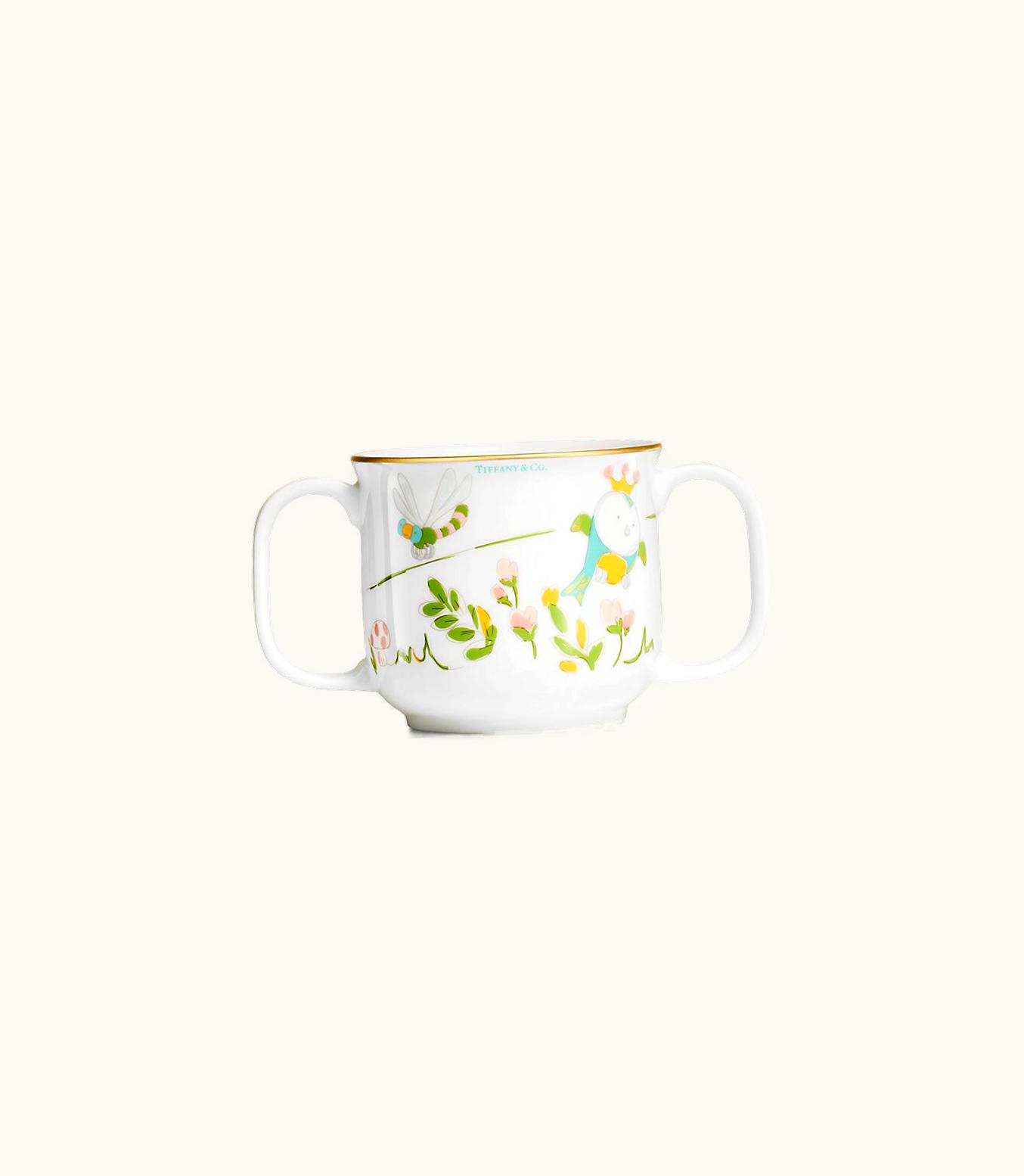 Tiffany & Co Tiny Tiffany Land Animals Double-Handled Baby Cup In Bone China
